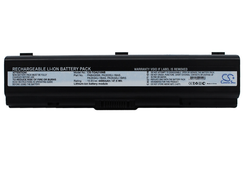 Notebook, Laptop Battery CS-TOA210NB for TOSHIBA Satellite A210 etc.