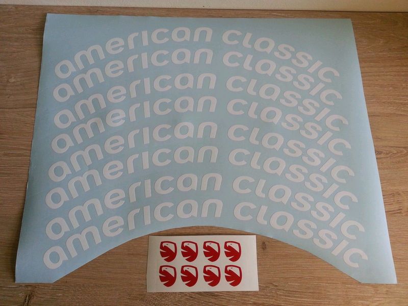 American classic rim decals stickers graphics sets