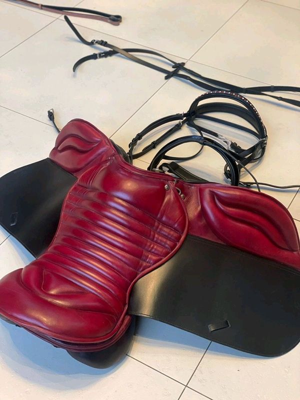 Genuine Leather Dressage Saddle