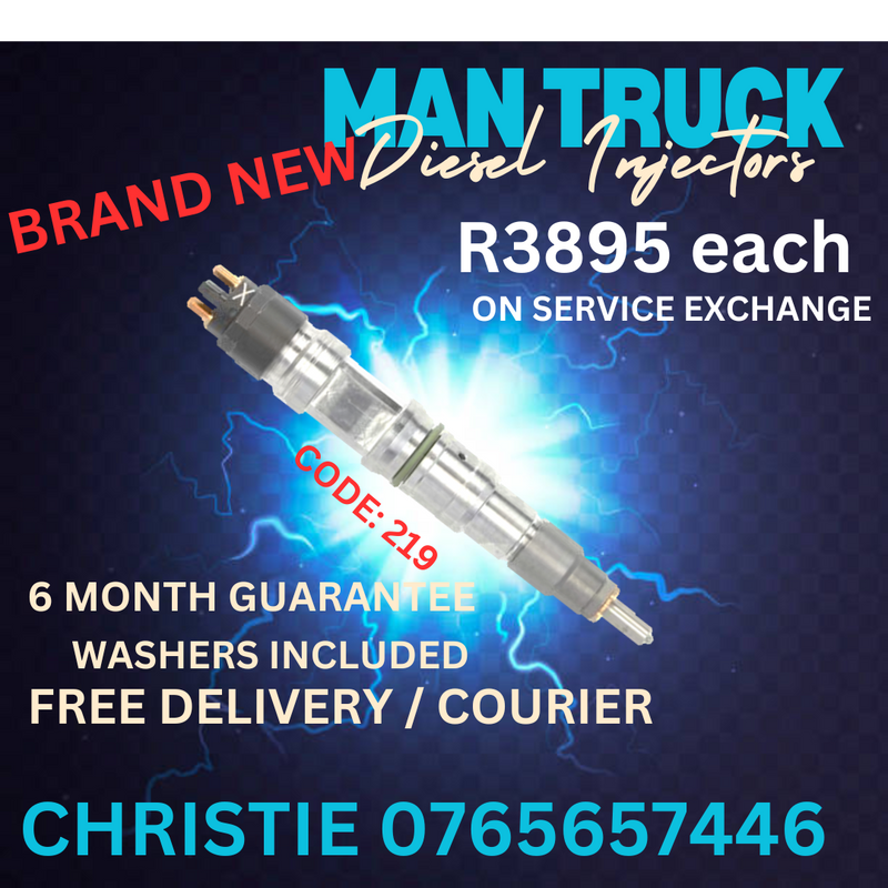 BRAND NEW MAN TRUCK DIESEL INJECTORS FOR SALE WITH 6 MONTH GUARANTEE