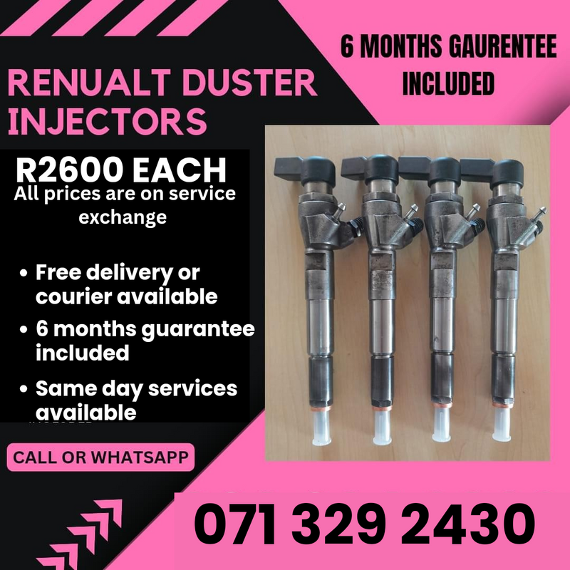 RENUALT DUSTER 1.5 INJECTORS FOR SALE WITH WARRANTY