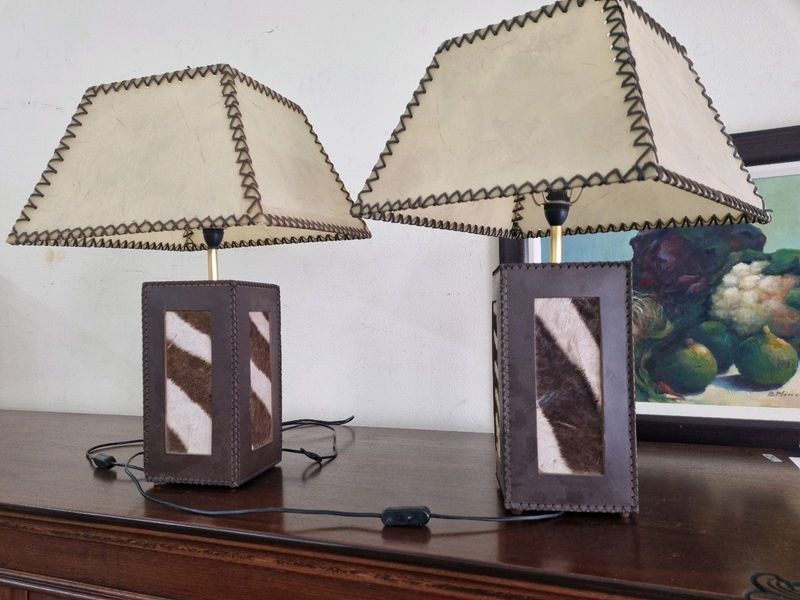 B&#34;ful bed side lamps with shade