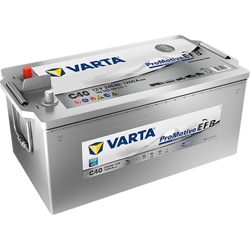 Varta C40/695 EFB 12v 240Ah 1200cca LHP Truck Battery