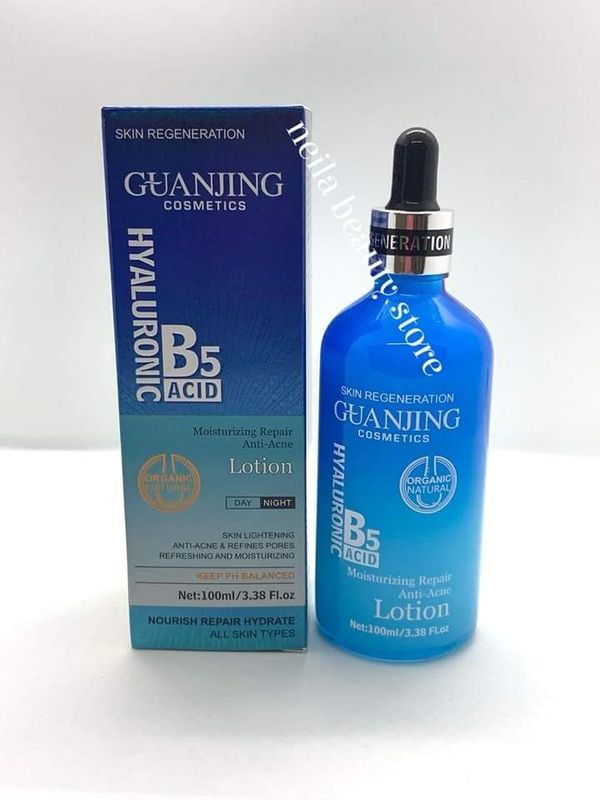 Hyaluronic acid &amp; vitamin B5 skin brightening anti-acne face lotion