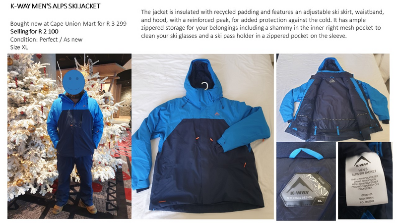 Winter / Snow / Ski Clothes and accessories - ADULT CLOTHES (KWAY and FALKE)