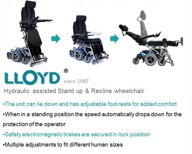 Electric assisted Stand-up/recline Wheelchair