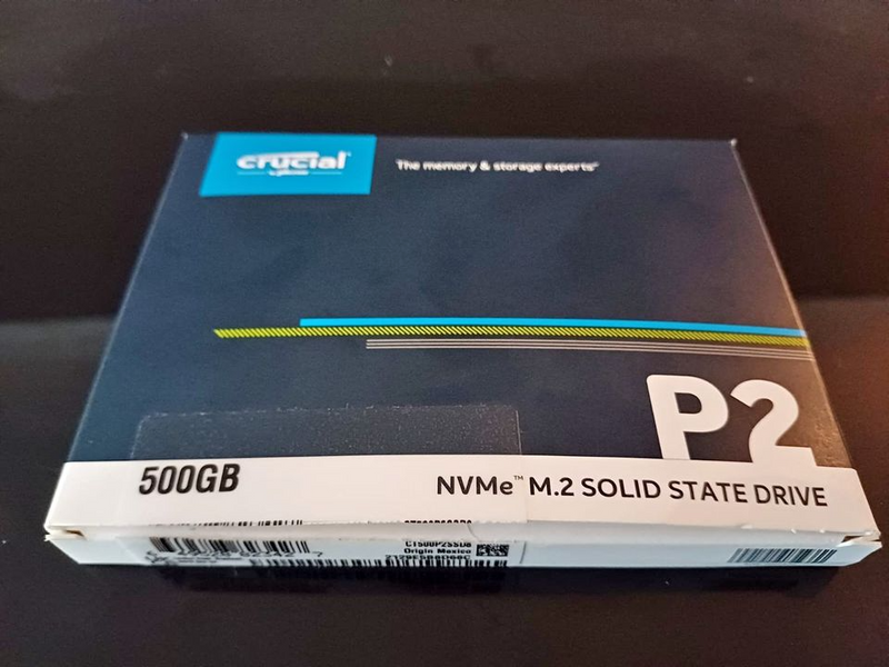 Crucial P2 500GB PCIE NVME M.2 Solid State Drive (SSD)