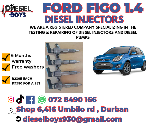 Ford Figo 1.4 Diesel injectors