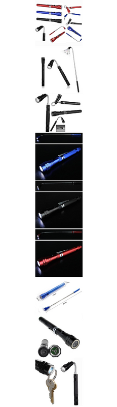 Unique Magnetic, Flexi Telescopic, Bendable Multifunctional Pick-Up-Tool LED Torch. Brand New Items.