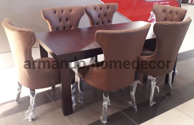 Brown 6 seater dining set NEW