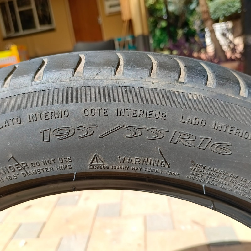 Michelin Tyres For Sale 195x55xR16 Rating 87V