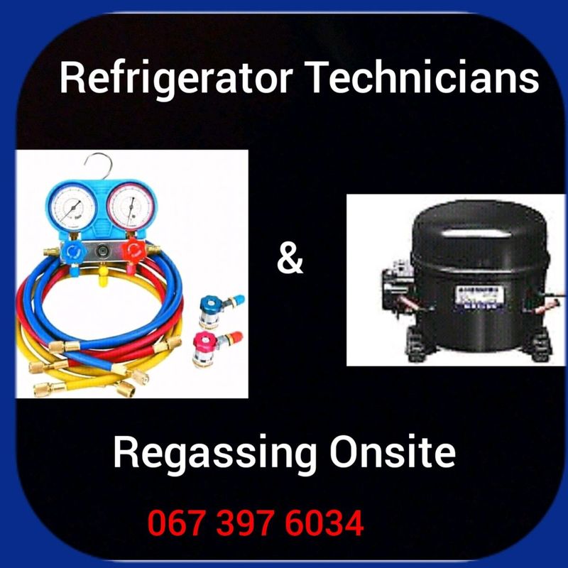 Specialist refrigerators technicians and regassing onsite