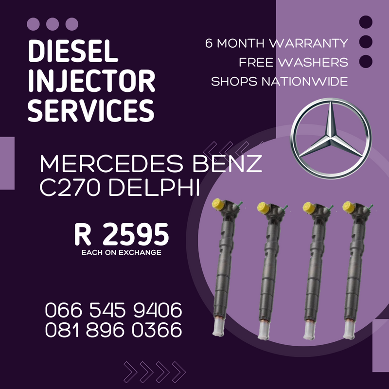 MERCEDES BENZ C270 DELPHI DIESEL INJECTORS FOR SALE ON EXCHANGE