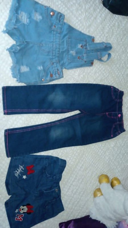 Girls Denim Pants x3 size assorted &#64;60ea