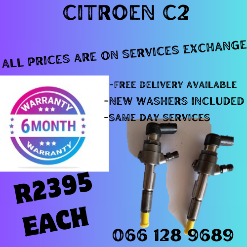 CITROEN C2 DIESEL INJECTORS FOR SALE ON EXCHANGE OR TO RECON YOUR OWN