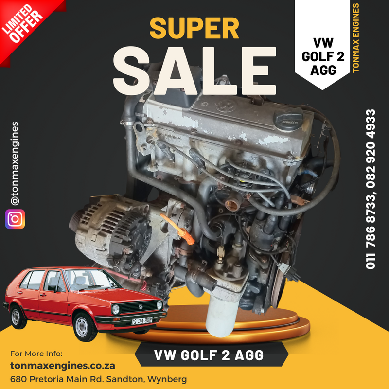 VW Golf 2 AGG Engine for Sale