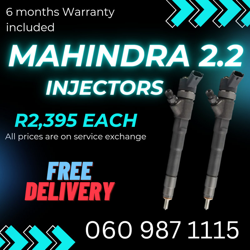 MAHINDRA 2.2 DIESEL INJECTORS FOR SALE WITH WARRANTY