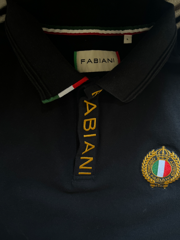 Fabiani Placket Logo Polo (L)