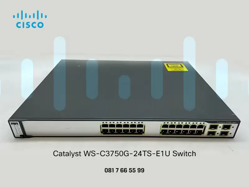 Cisco WS-C3750G-24TS-E1U 24-Port Gigabit Ethernet Switch w 4 SFP Ports