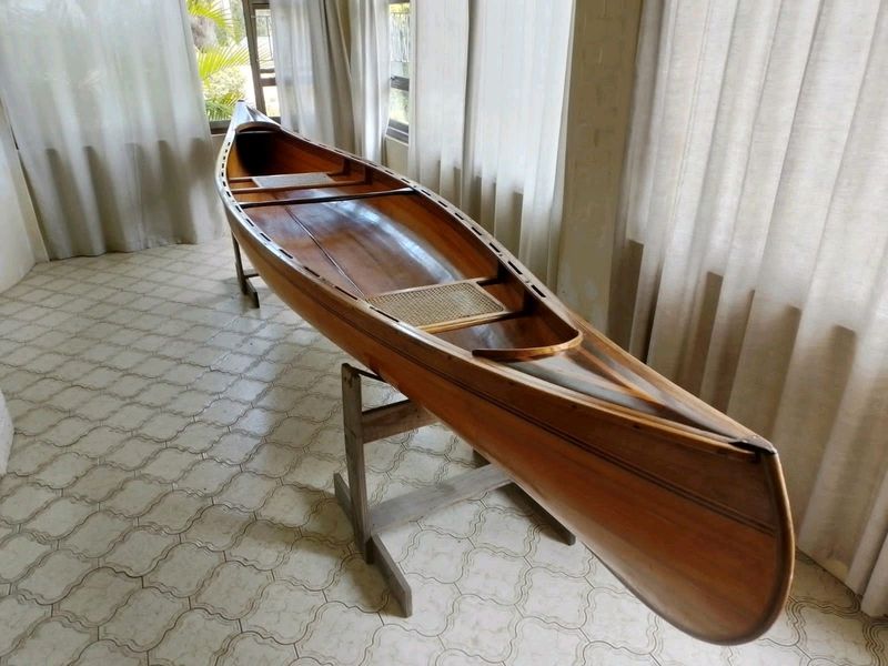 Cedar Wood Strip Canoe