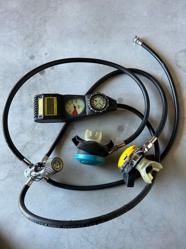 Diving dive regulator set