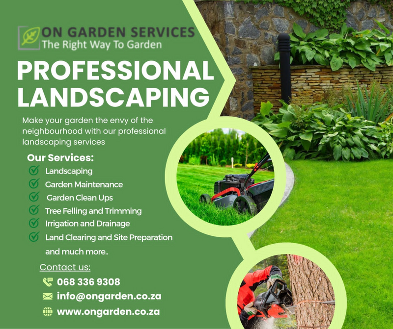 ON GARDEN SERVICES :072 991 1313