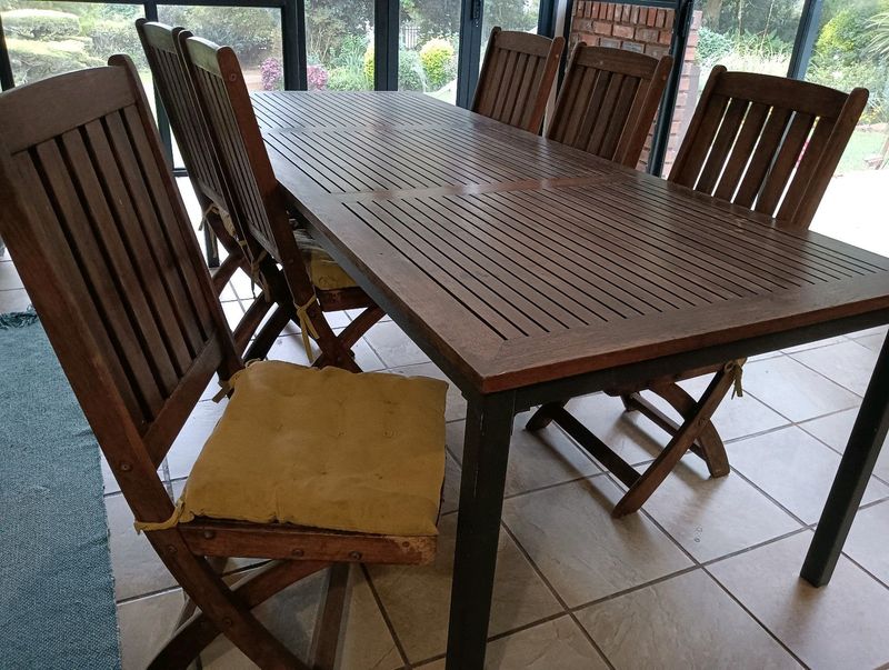Garden table and chairs for sales