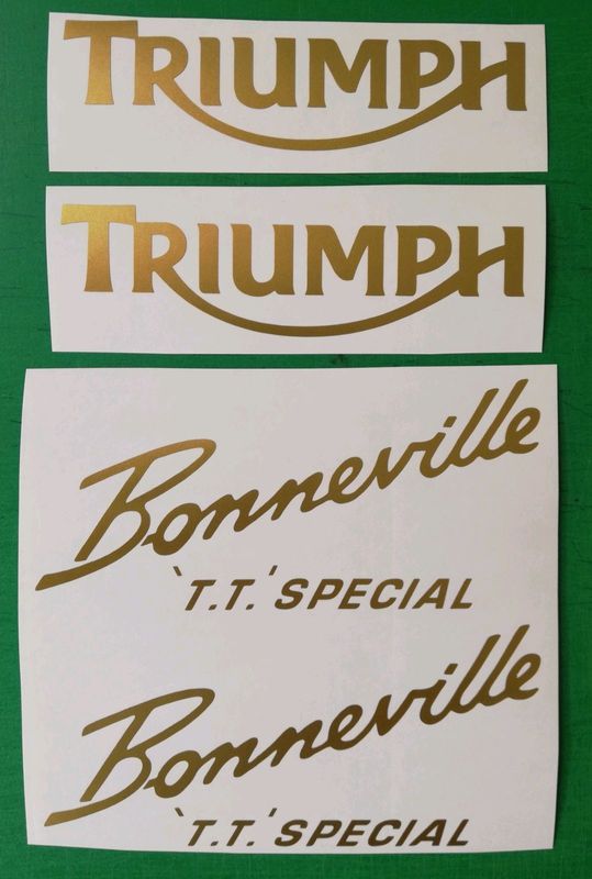 1968 Triumph Bonneville TT special decals stickers kit