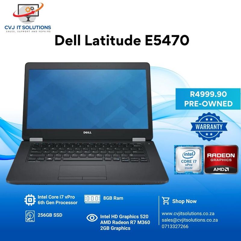 Dell Latitude E5470 Core i7 vPro 6th Gen