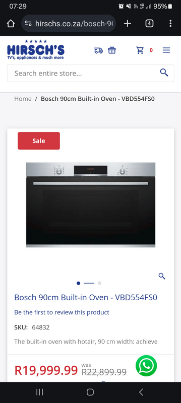 Bosch 90cm Built-in Oven - VBD554FS0