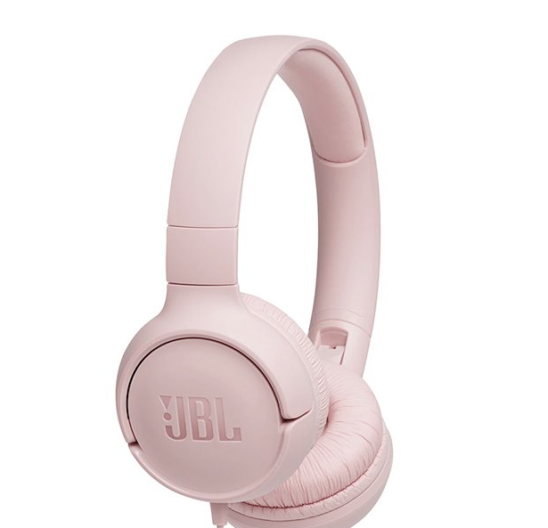 Nearly New JBL Tune 500 Wired On Ear Headphones With Mic - Pink- A48153
