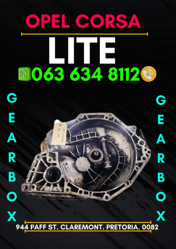 Opel corsa lite 2k gearbox R3500 Call or WhatsApp me 0636348112
