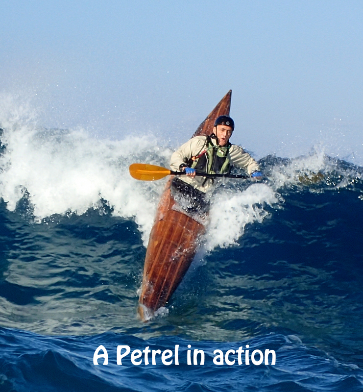 NEW PETREL: Strip built Sitka Spruce Kayak with strong traditional roots in Greenland.