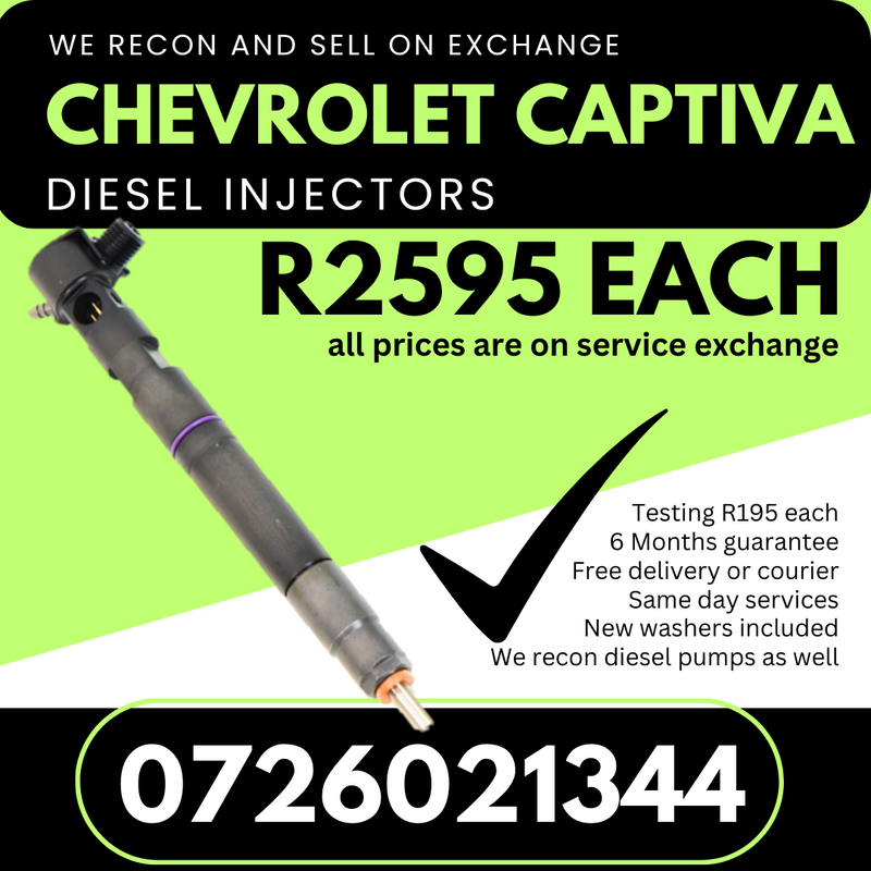 Chevrolet Captiva diesel injectors for sale