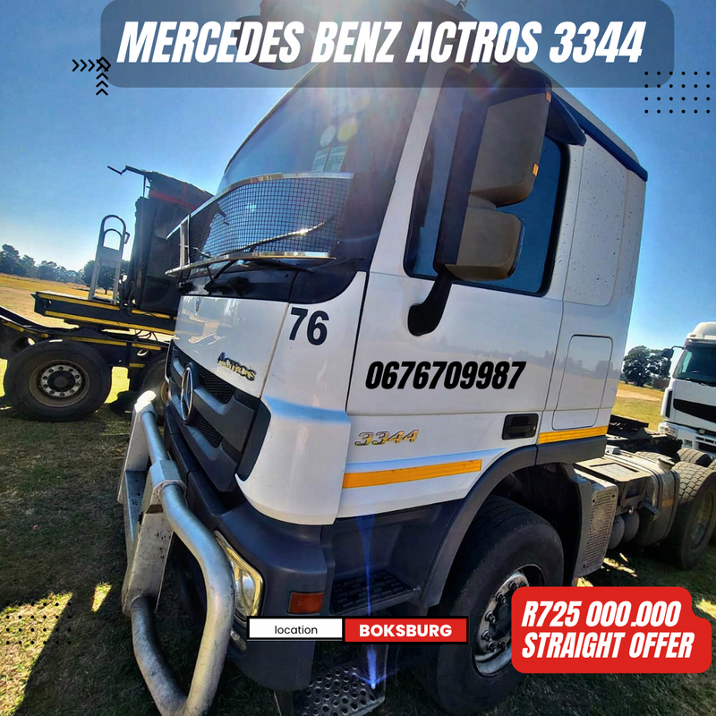 2017 -Mercedes Benz Actros 3344 Double Axle Truck now on sale - quality investment