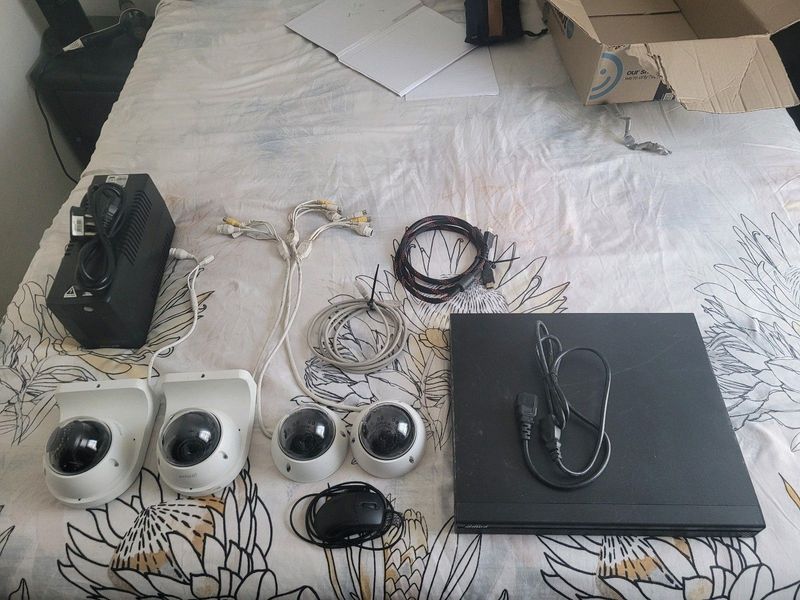 DAHUA NVR  surveillance camera setup with UPS