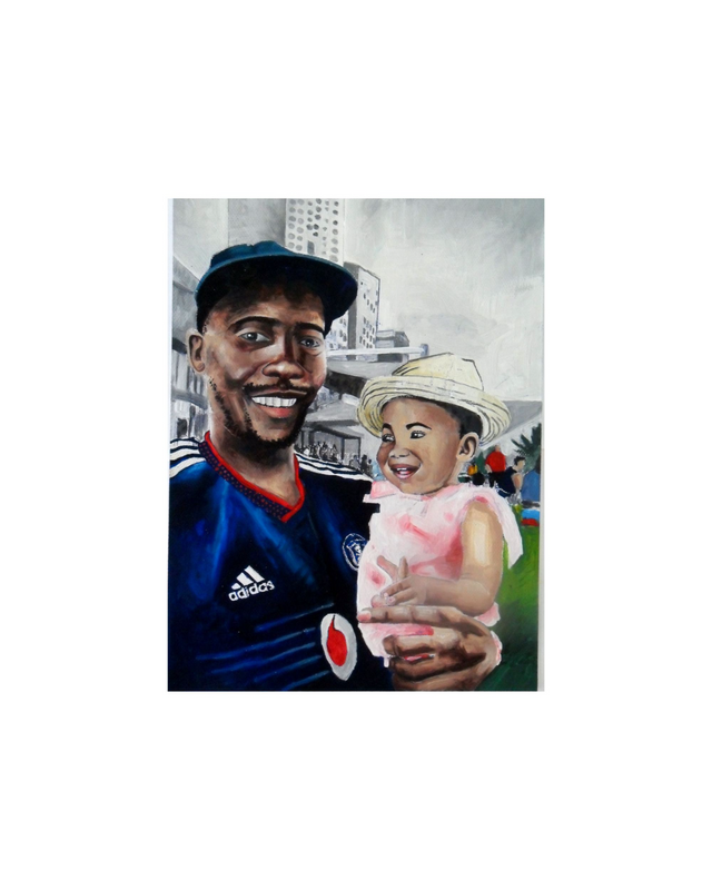 Portraits paintings of family . R500 A3 size