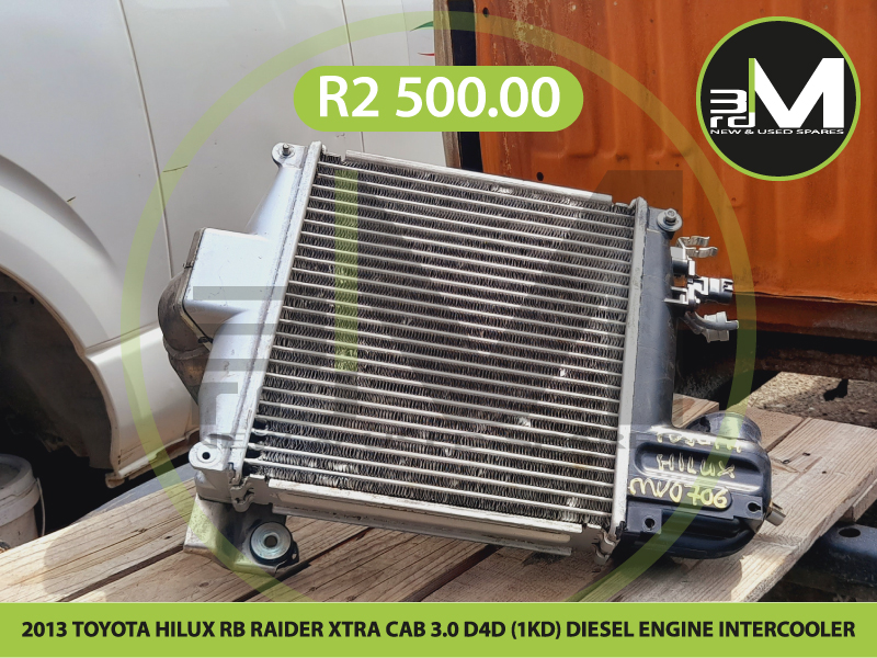 2013 TOYOTA HILUX RB RAIDER XTRA CAB 3.0 D4D (1KD) DIESEL ENGINE INTERCOOLER