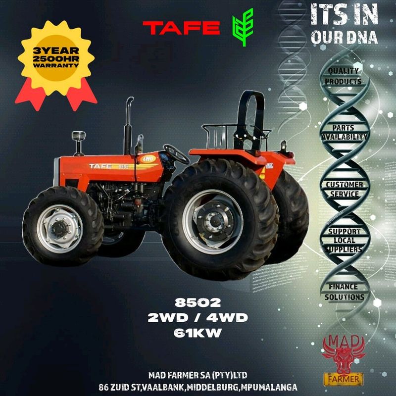 Tafe Heritage 8502DI 2WD/4WD Tractors
