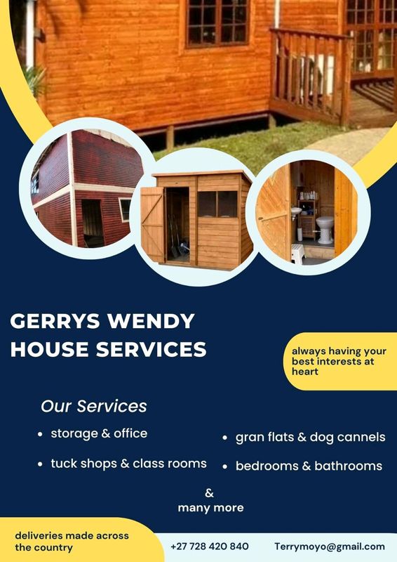 3mx3m Wendy house and many more sizes