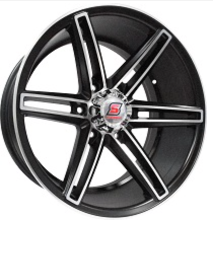 New 18&#34; satin black/machine face magwheels to Hilux, Ranger, Fortuner with 6 holes, 6x139pcd.