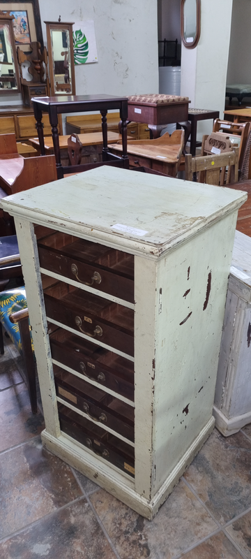 Antique Mahogany Multi-drawer Cabinet