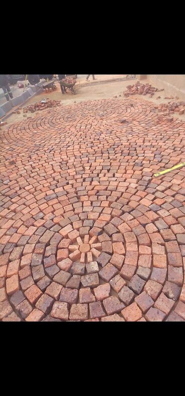 Half Brick Paving