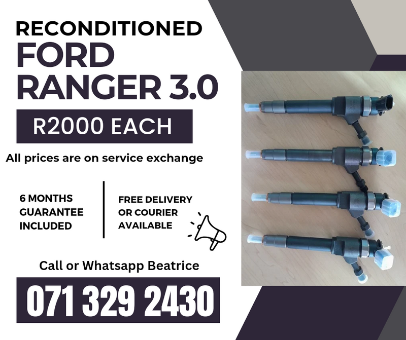 FORD RANGER 3.0 DIESEL INJECTORS FOR SALE WITH WARRANTY