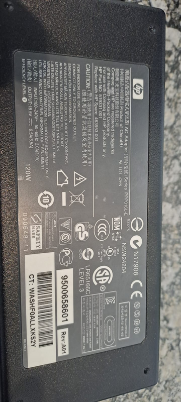 Hp Notebook 120W Big Pin charger