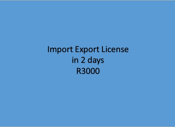 Import Export registration done fast R3000