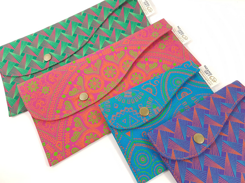 FINAL CLEARANCE SALE Shweshwe Pouch - Various Designs