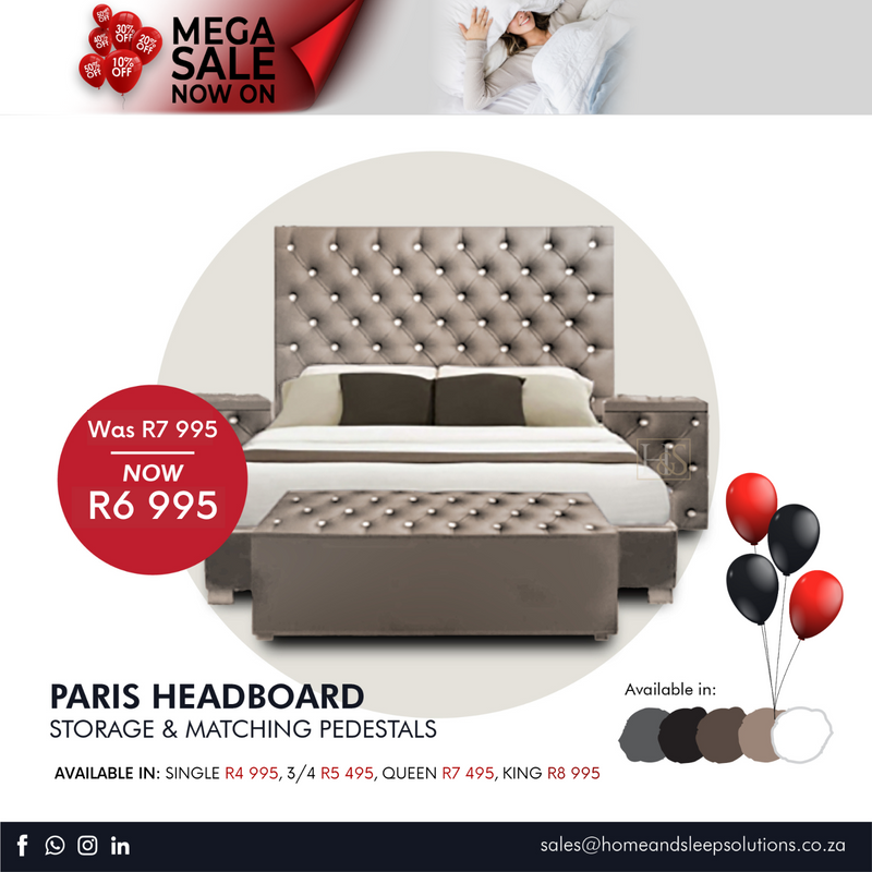 Mega Sale Now On! Up to 50% off selected Home Furniture Paris Headboard