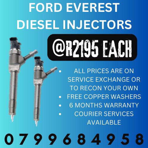 FORD EVEREST DIESEL INJECTORS/ WE RECON AND SELL ON EXCHANGE