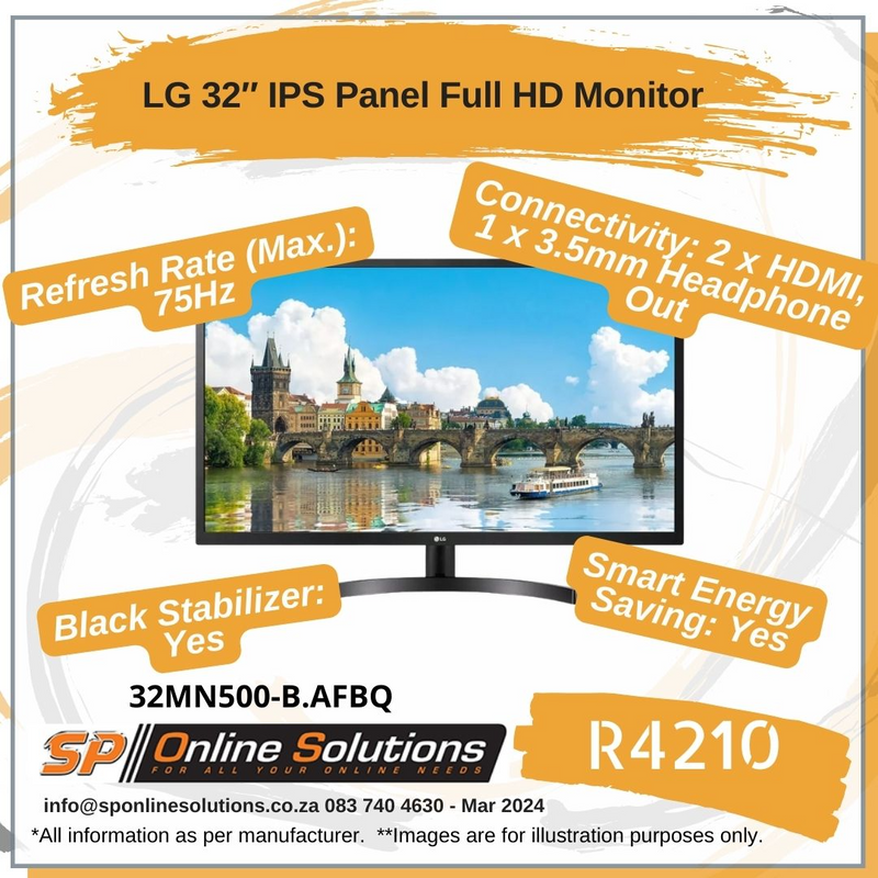 LG 32″ IPS Panel Full HD Monitor